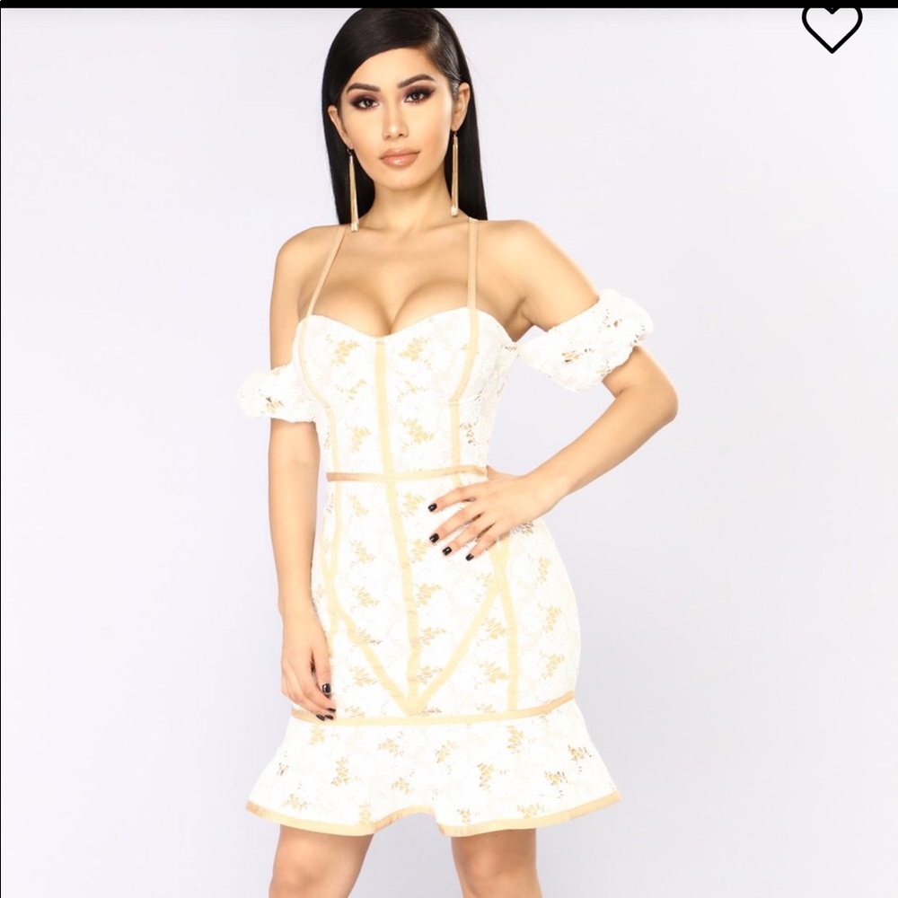 Lacey Lou Crochet Dress - White